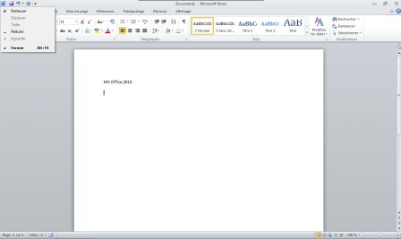 MS Office 2010, oct. 2010 MS Office 2010