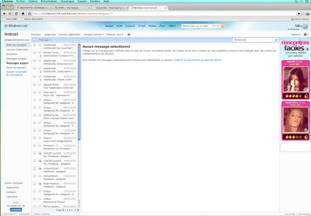 Chrome Hotmail 27 Juillet 2010, juil. 2010 Chrome Hotmail 27 Juillet 2010