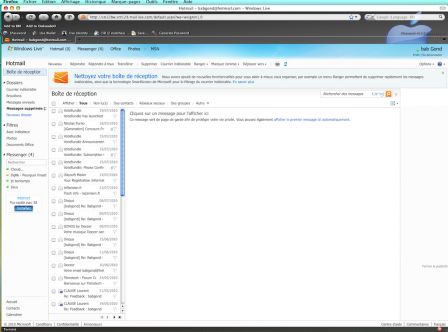 Firefox Hotmail 27 Juillet 2010, juil. 2010 Firefox Hotmail 27 Juillet 2010