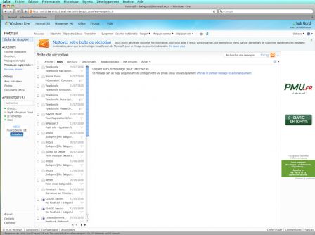 Safari Hotmail 27 Juillet 2010, juil. 2010 Safari Hotmail 27 Juillet 2010